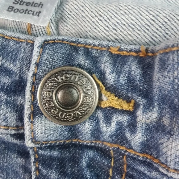 Venezia 8P 28P Stretch Bootcut Jeans Plus Petite - Picture 6 of 6